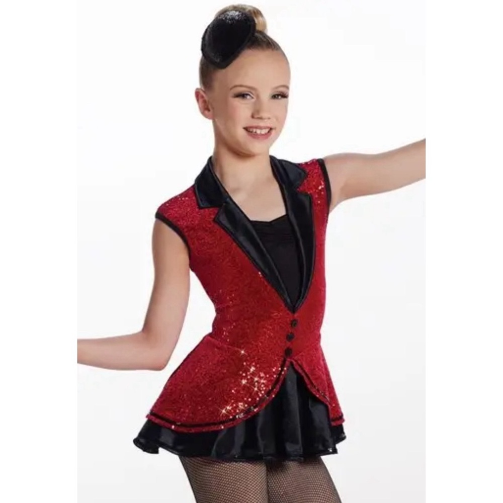 WEISSMAN Girls Costume Red Black size M